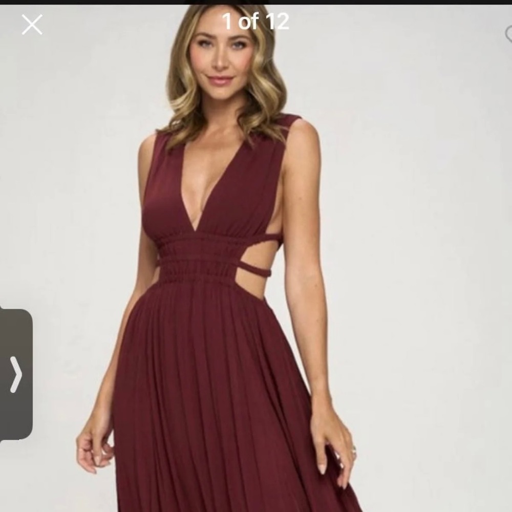 Maroon maxi size large